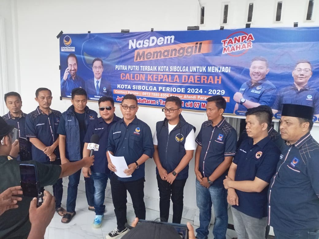DPD NasDem Sibolga Buka Penjaringan Bakal Calon Wali Kota