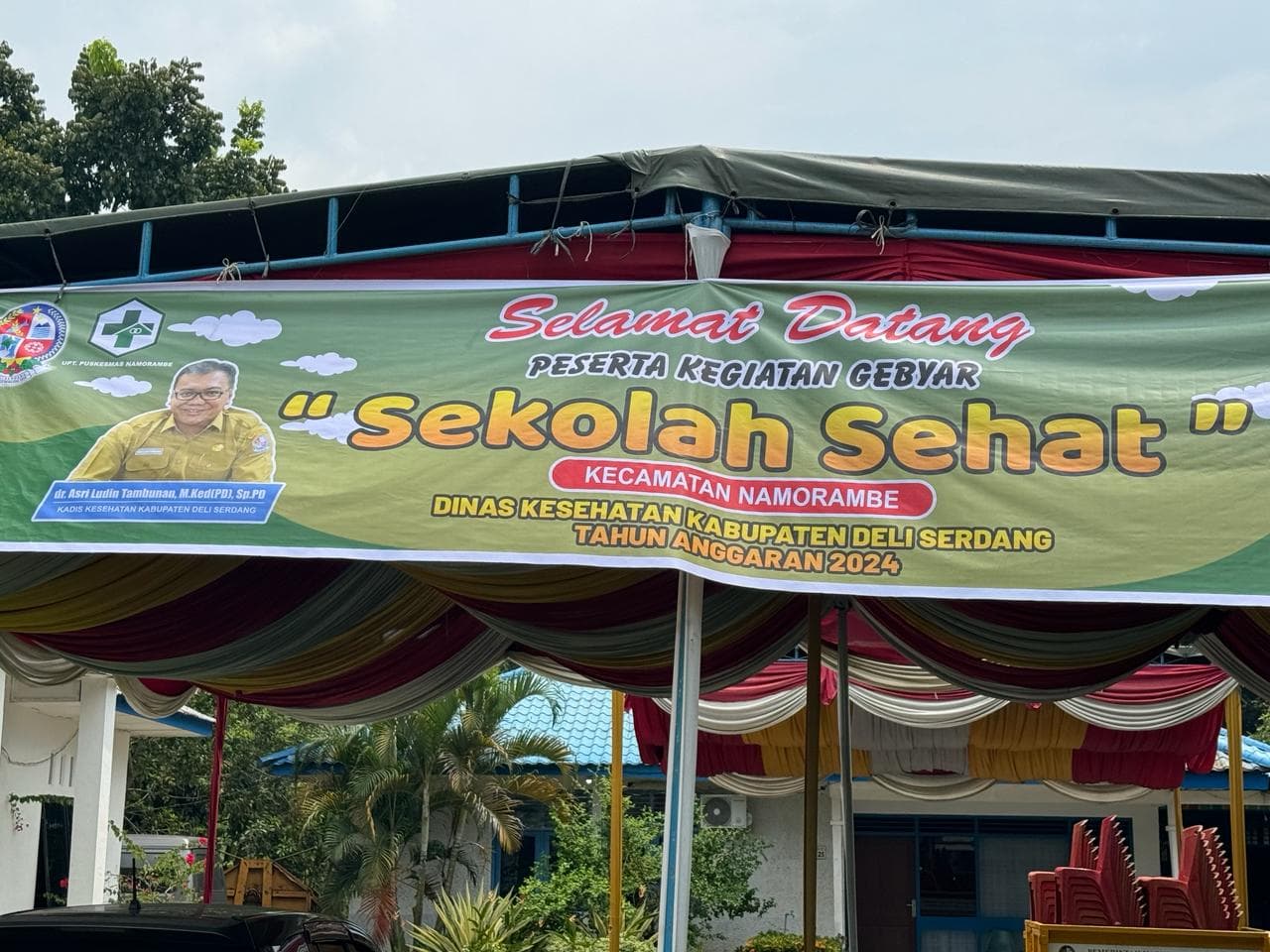 Curi start, Jual Program Pemerintah Oknum Kadis Kesehatan Deli Serdang Ogah Tempel Foto PJ Bupati Dalam Sepanduknya