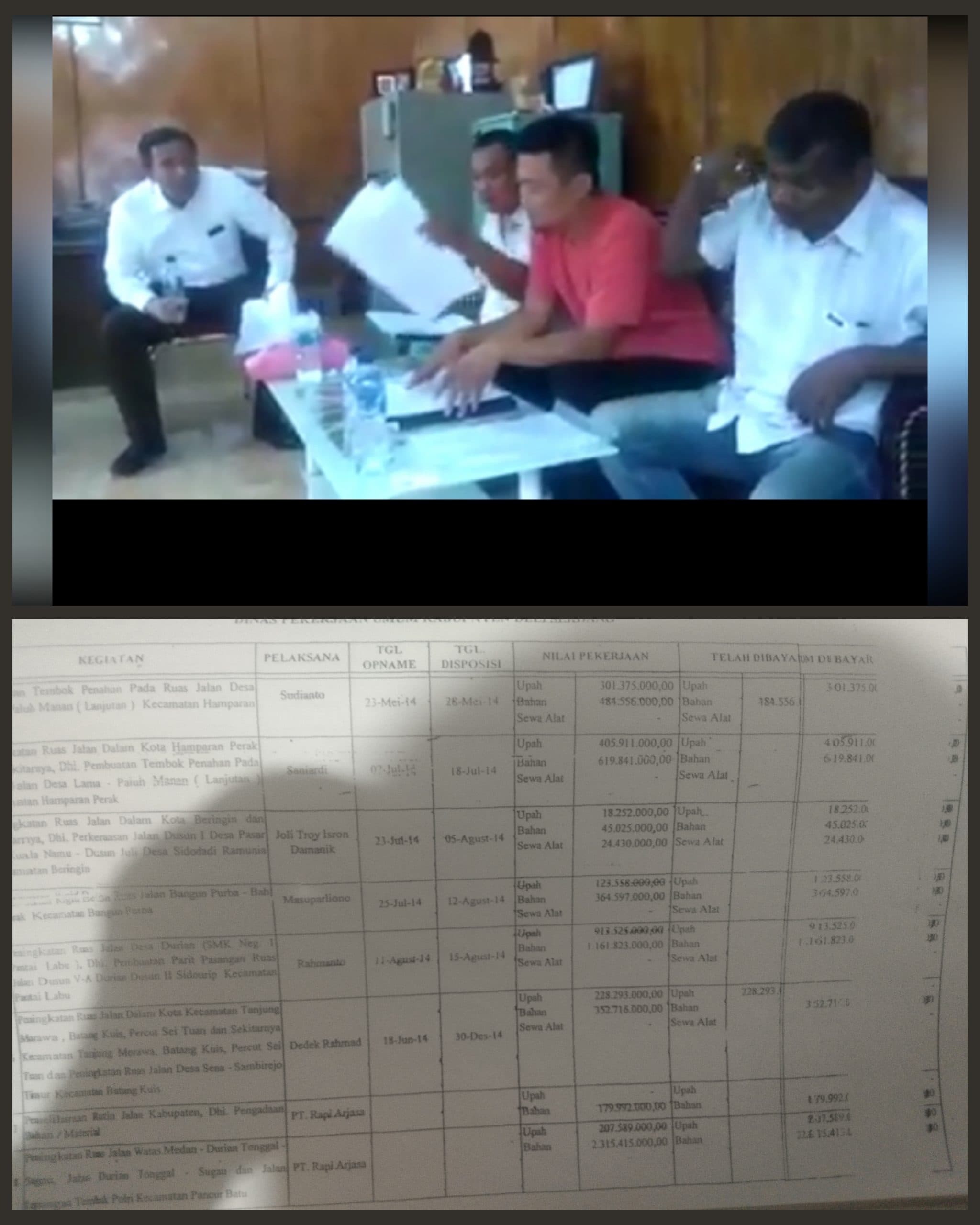 Menolak lupa, Keluarga Tambunan Kecanduan  Makan Uang APBD Deli Serdang  ( Bagian I )