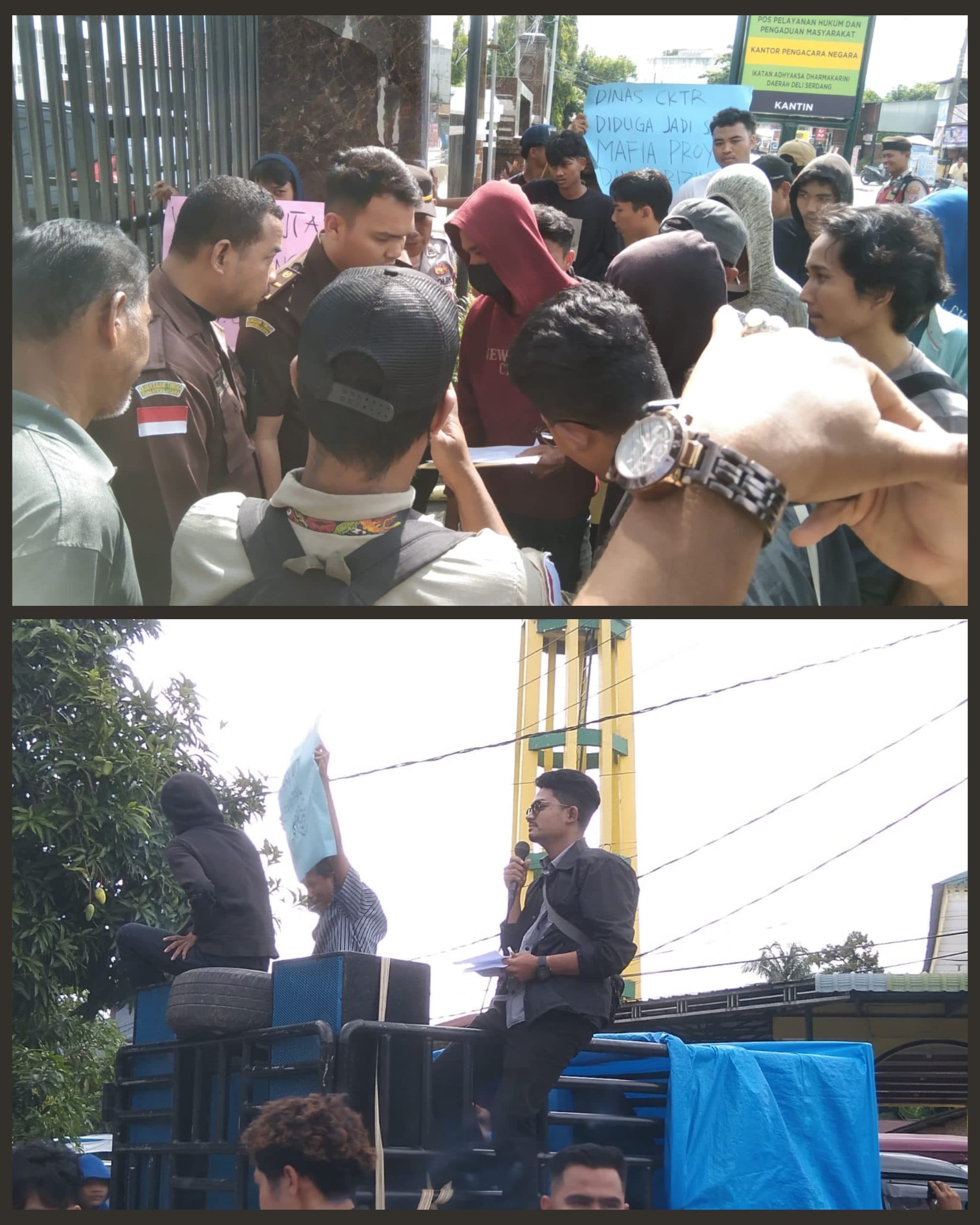 Lakukan Pungli Dan Pemerasaan Kadis Cipta Karya Deli Serdang Di Demo