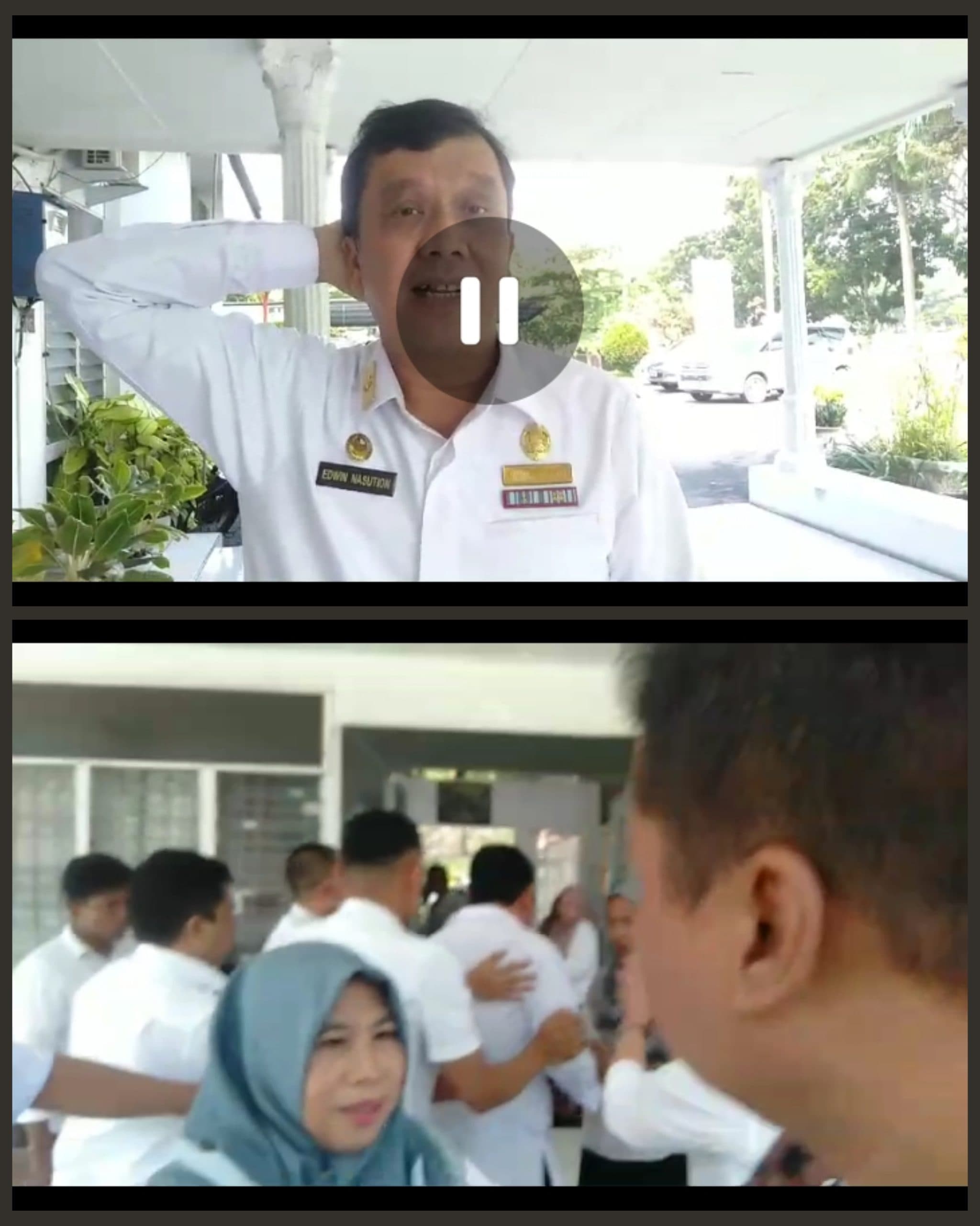 Wartawan Tv MNC Grup Nyaris Di kroyok Inspektorat Deli Serdang dan stafnya 