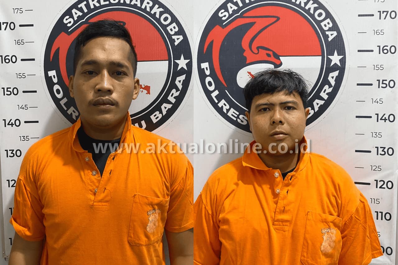 2 Pria Simpan Ekstasi di Halaman SMPN 1 Talawi Batu Bara