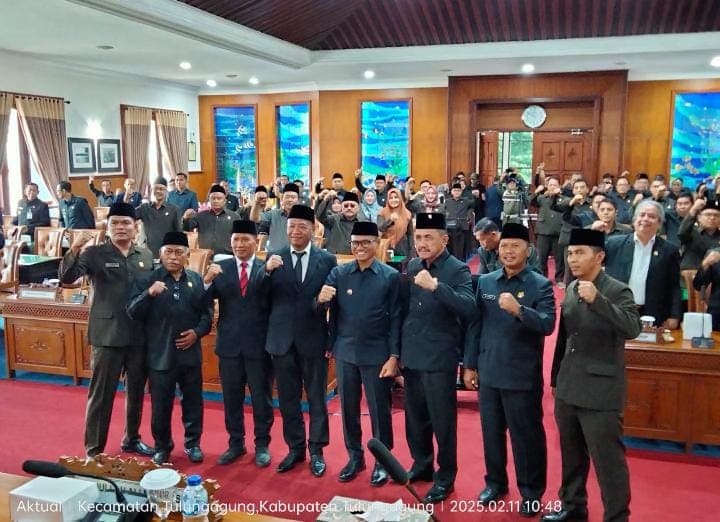 Rapat Paripurna DPRD Tulungagung Pengusulan Pengangkatan Bupati dan Wabup Terpilih