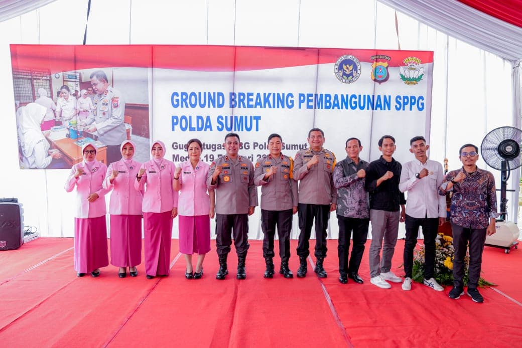 Groundbreaking Dapur Gizi Gratis Polda Sumut, Wujud Kepedulian bagi Generasi Muda