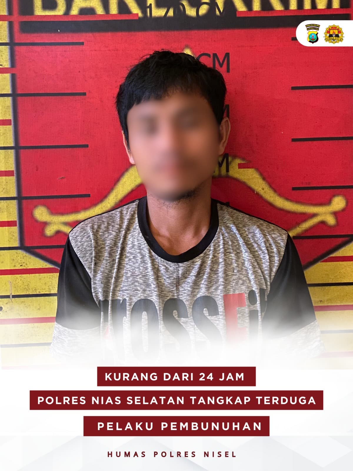 Kurang dari 24 Jam, Polres Nisel Tangkap Terduga Pelaku Pembunuhan