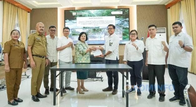 Bupati Karo Terima Serah Terima Pengelolaan SPAM IKK Tigabinanga Tahap II dari Balai Prasarana Permukiman Wilayah Sumatera Utara