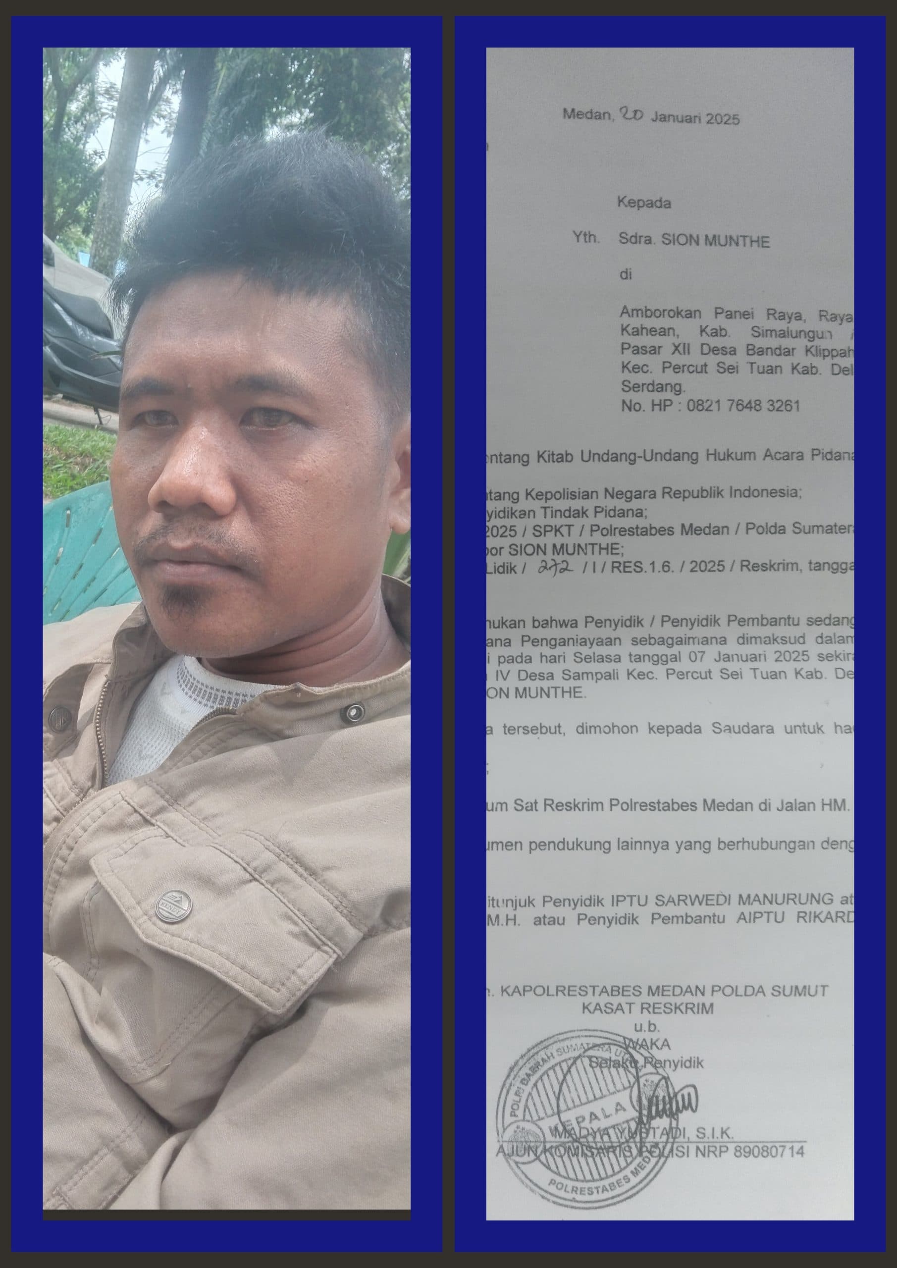 Lapor Pak Kapoldasu… Gara Gara Tak Bayar Uang Sampah, Oknum Polisi Polrestabes Medan Gimbali  Pemungut sampah Hingga Di Todong Pistol Tapi Berkas nya Tak Jalan Di Provost