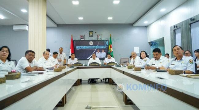 Bupati dan Wakil Bupati Karo Ikuti Peluncuran Indikator IPKD MCP Tahun 2025 Secara Virtual