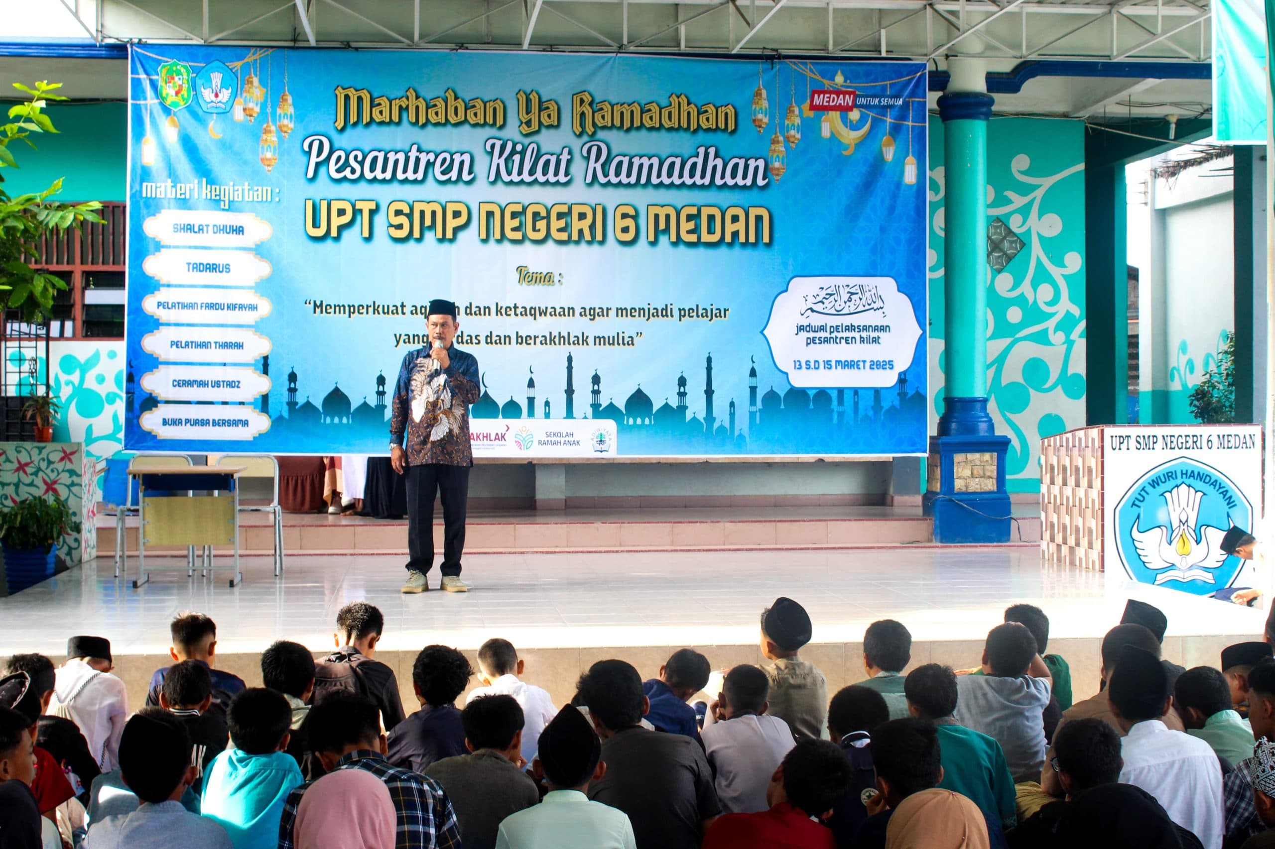 SMPN 6 Medan Adakan Pesantren Kilat Ramadhan 3 Hari