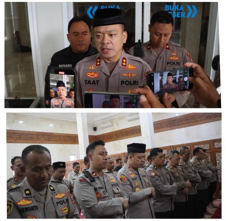Polres Tulungagung Gelar Salat Gaib Untuk Almarhum Yang Gugur Dalam Melaksanakan Tugas di Polda Lampung