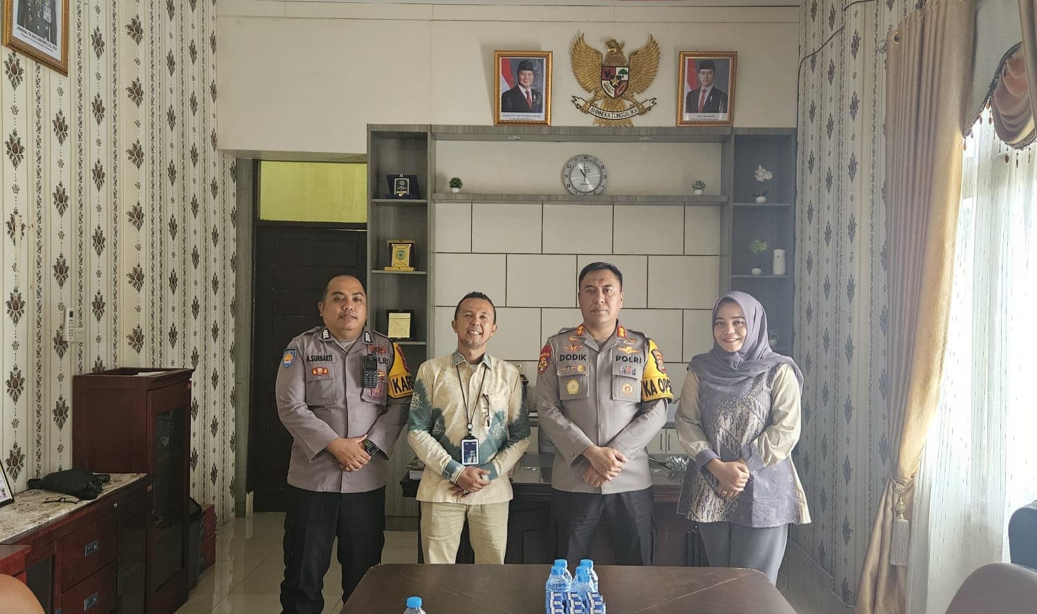 Kapolres Palas Terima Kunjungan Silaturahmi Pimpinan Cabang BRI Sibuhuan