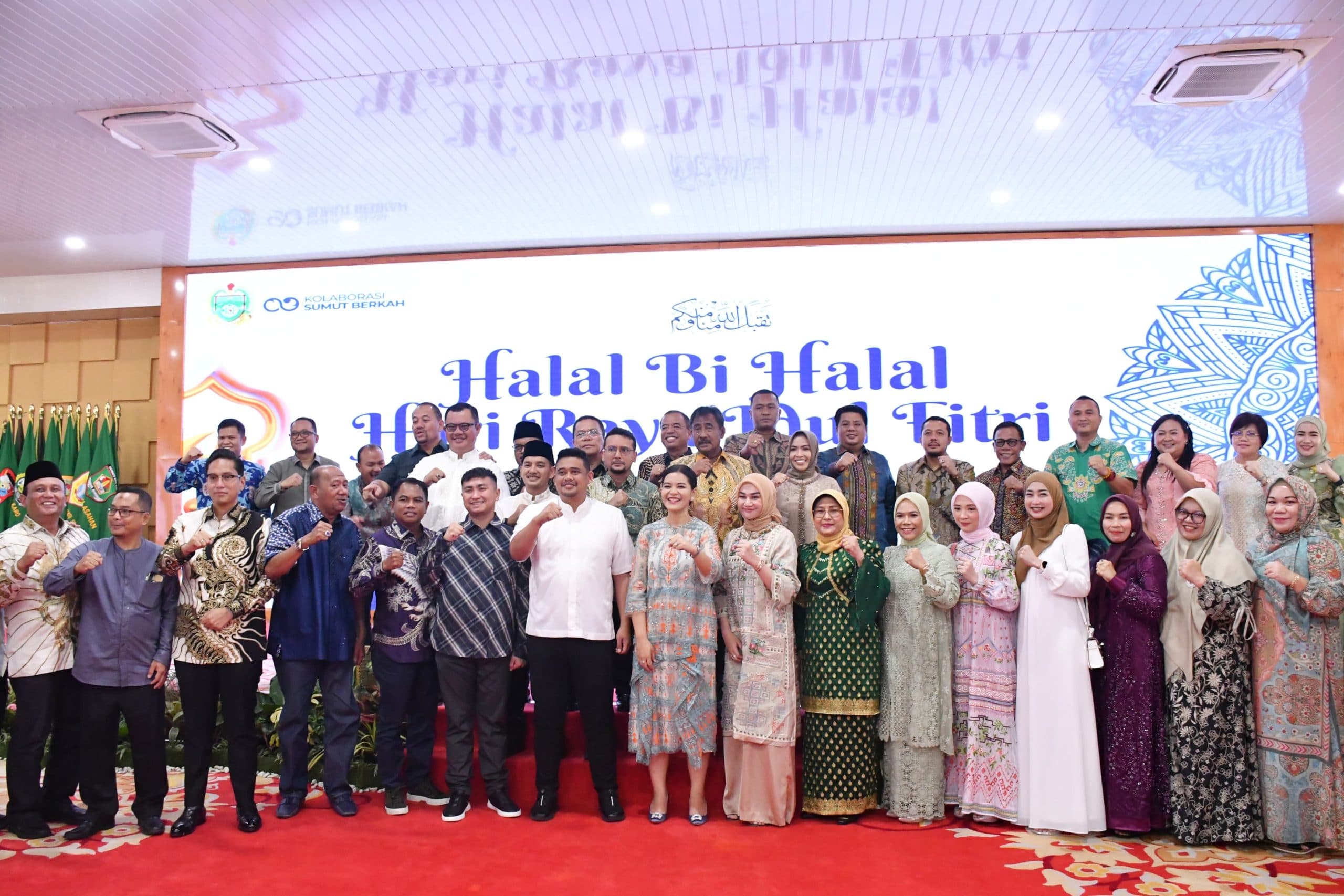 Tingkatkan Sinergitas, Bupati Samosir Hadiri Open House Gubsu