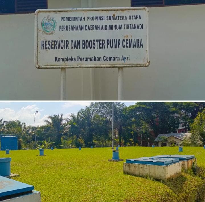 Jaga Kualitas Air, Perumda Tirtanadi Lakukan Pencucian Reservoir Booster Pump Cemara