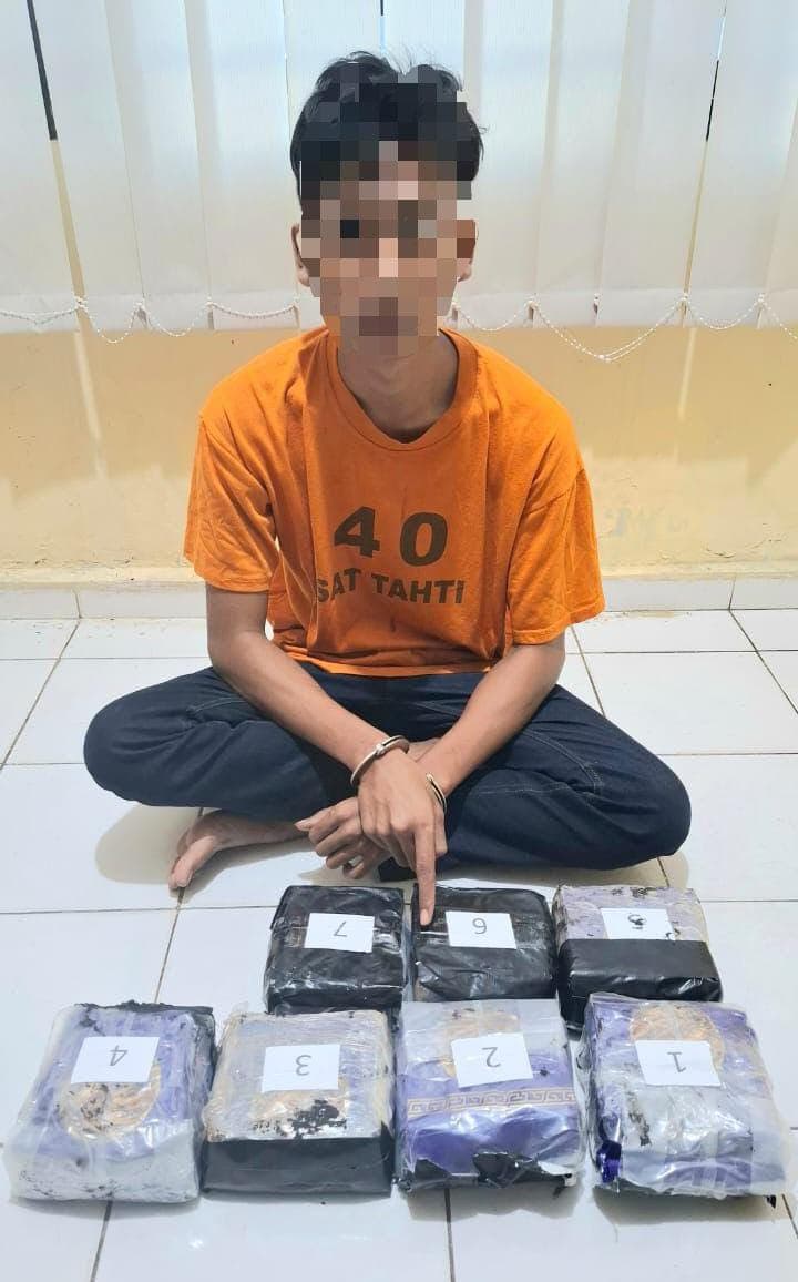 Modus Gunakan CPU Komputer, Polsek Sei Tualang Raso Cegat Penumpang Becak Bawa Narkoba 7,54 Kg