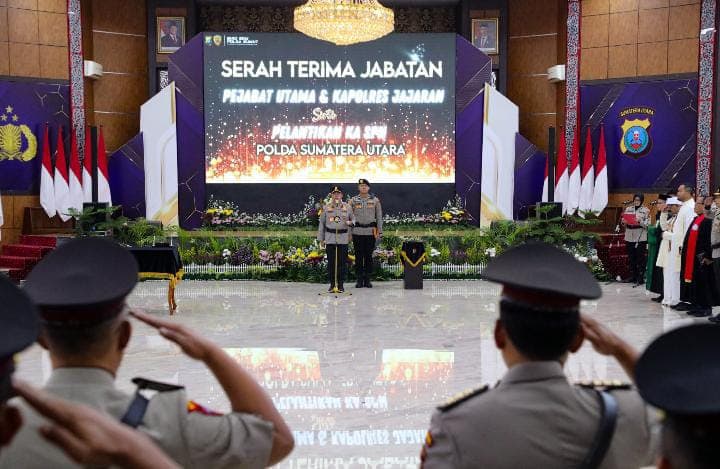Sertijab Pejabat Utama dan Kapolres, Kapolda Sumut Tekankan Loyalitas dan Semangat Kebersamaan