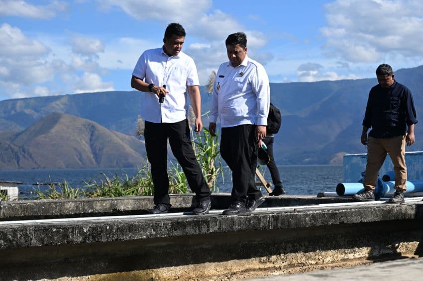 Gubsu Bobby Nasution Tinjau Reservoir Tirtanadi Cabang Samosir