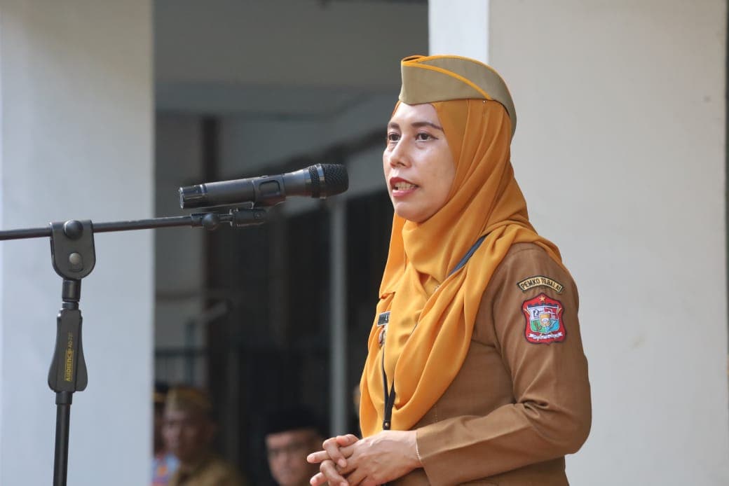 Pimpin Apel Gabungan Pemerintahan, Sekda Sampaikan Pesan dan Amanat