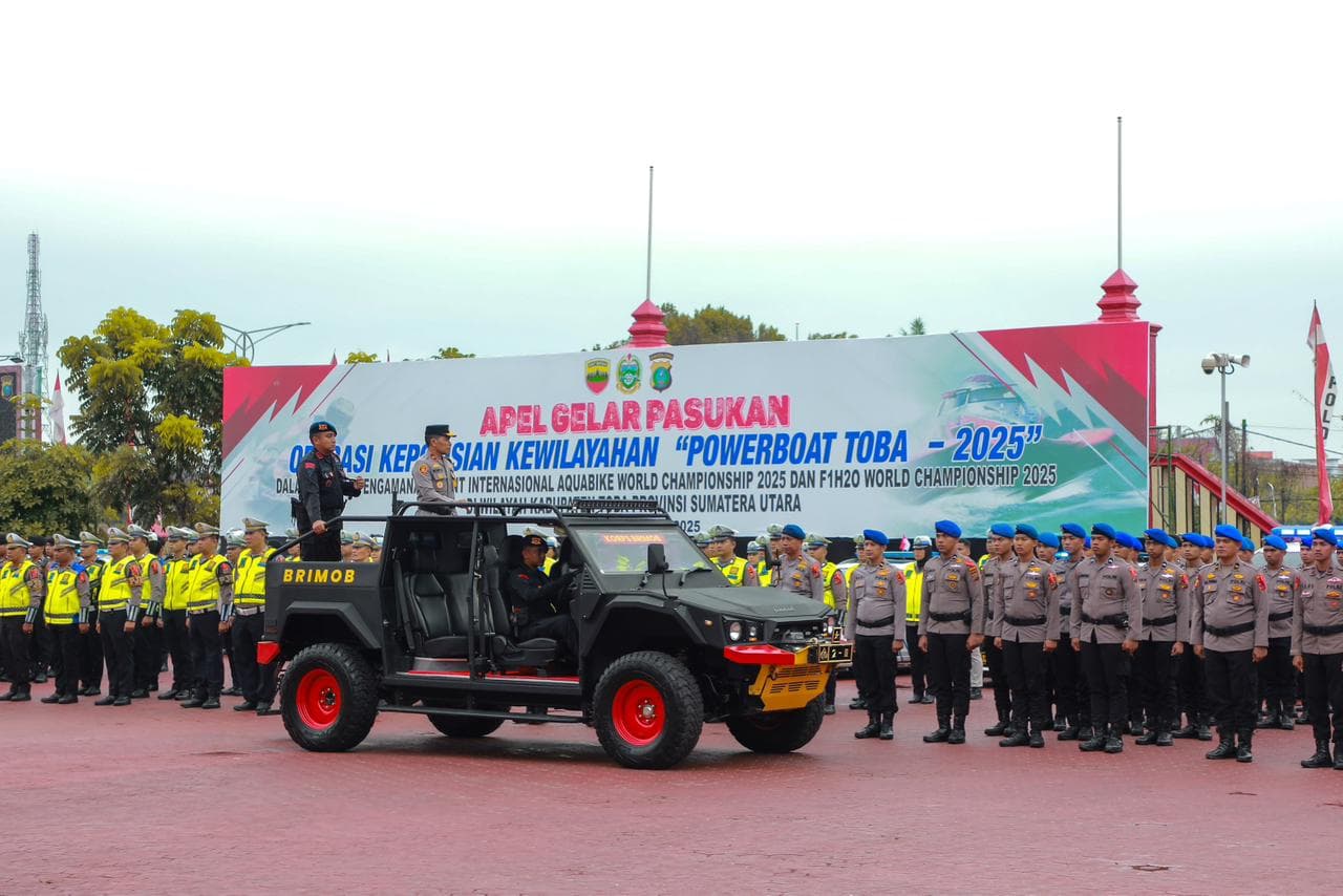 Apel Kesiapan Operasi “Powerboat Toba 2025”, Polda Sumut Pastikan Pengamanan Kelas Dunia
