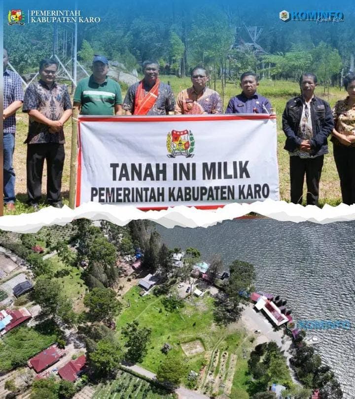 Pemkab Karo Gelar Penertiban Aset Daerah di Area Camping Ground Danau Lau Kawar