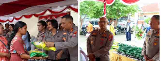 Polda Sumut dan Polres Pelabuhan Belawan Gelar Minggu Kasih dan GPM di Gereja HKBP Pajak Baru Belawan