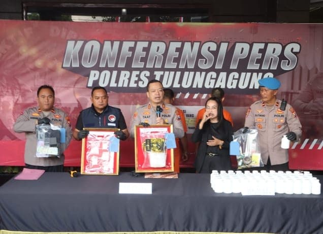 Polres Tulungagung Bongkar Dugaan Jaringan Narkoba Asia Tenggara, Amankan 1,2 Kg Sabu