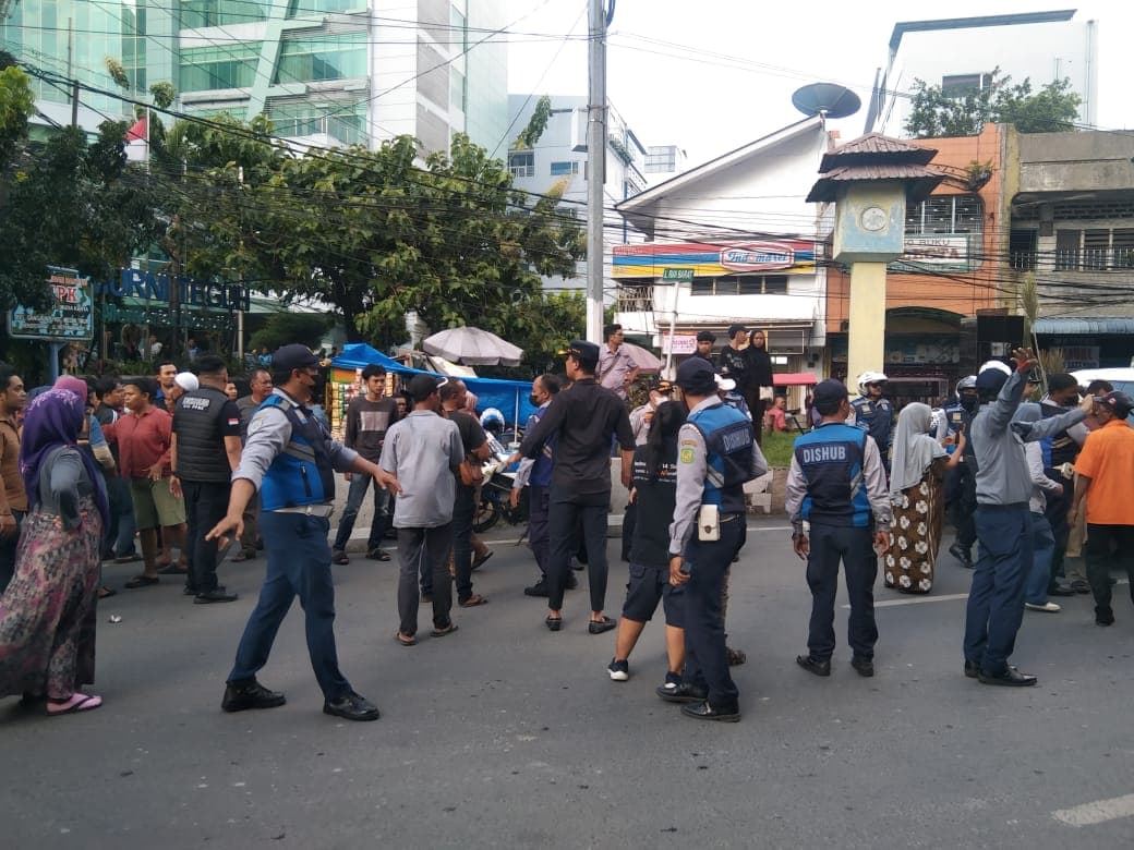 Dishub Kota Medan Lakukan Penertiban Parkir di Jalan Jawa