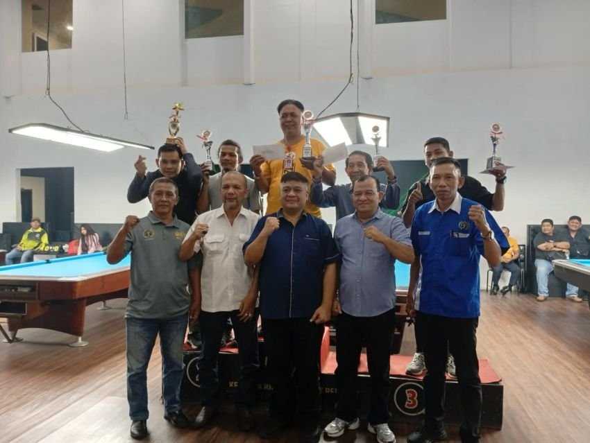 Turnamen Biliar Antar Wartawan Berakhir, Salomo Ingin Digelar Lebih Besar