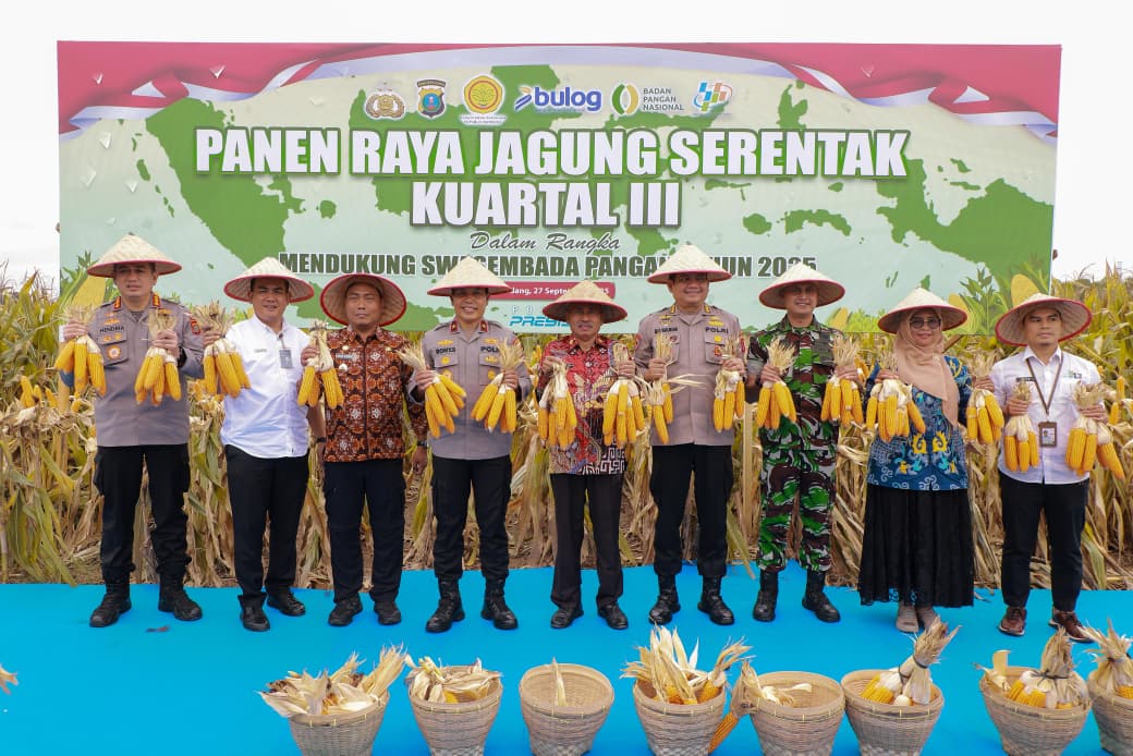 Panen Raya Jagung Kuartal III : Polda Sumut Komitmen Wujudkan Swasembada Pangan