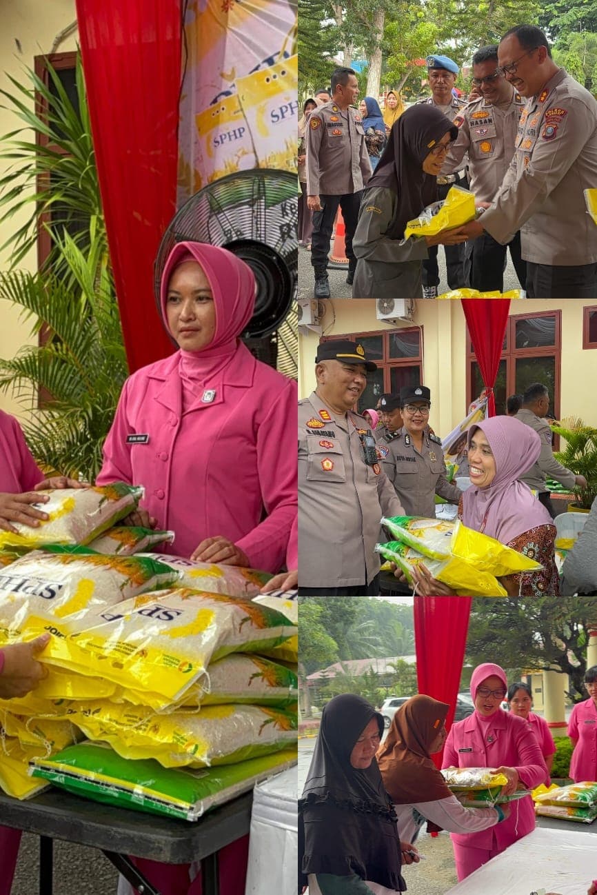 Polres Langkat Gelar Gerakan Pangan Murah