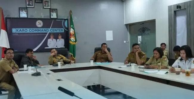 Wabup Karo Hadiri Rapat Koordinasi dan Monitoring Tindak Lanjut Penyelesaian Tunggakan DBH Pajak Bagian Pemerintah Kabupaten/Kota di Wilayah Sumut