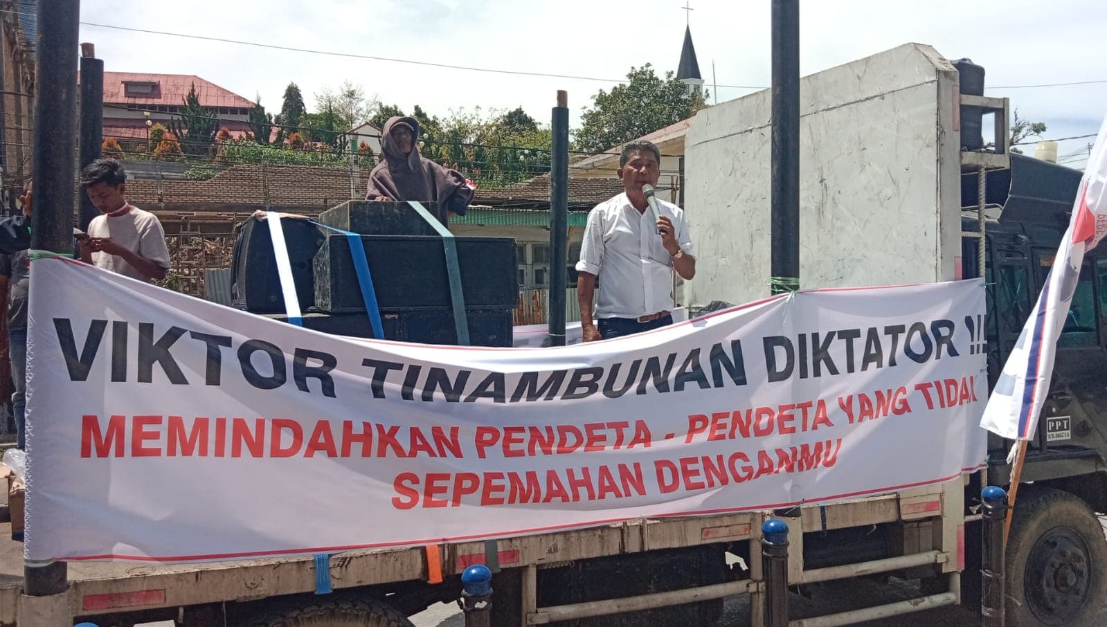Ribuan Aliansi Masyarakat Bersatu Sumut Gelar Aksi Damai, Tuntut Ephorus HKBP di Ganti