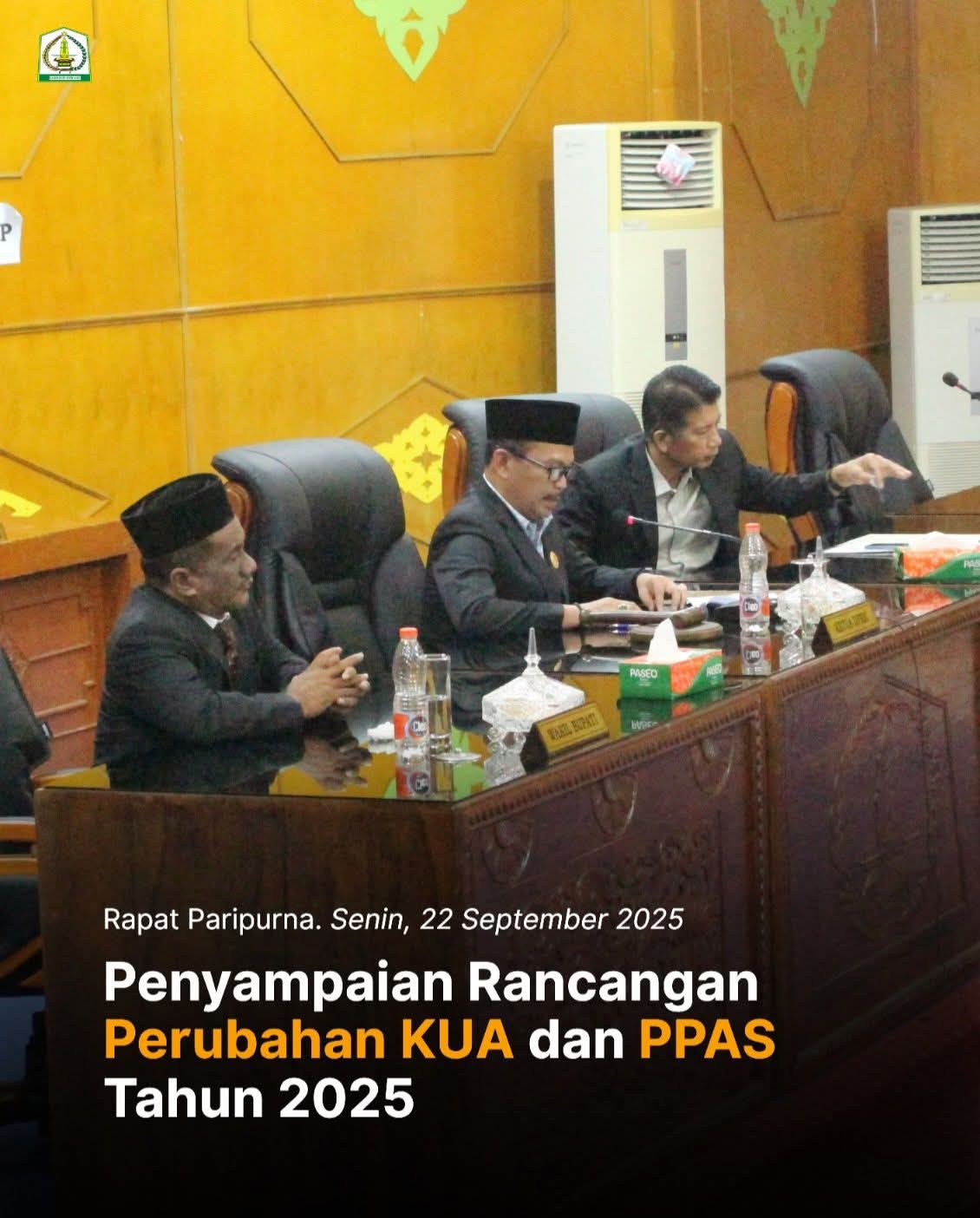 Pariwara :  DPRK Aceh Tamiang Gelar Rapat Paripurna Perubahan KUA dan PPAS Tahun 2025