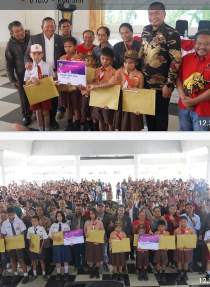 Pemkab Toba dan Rapidin Simbolon Salurkan Dana PIP untuk 635 Siswa SD dan SMP