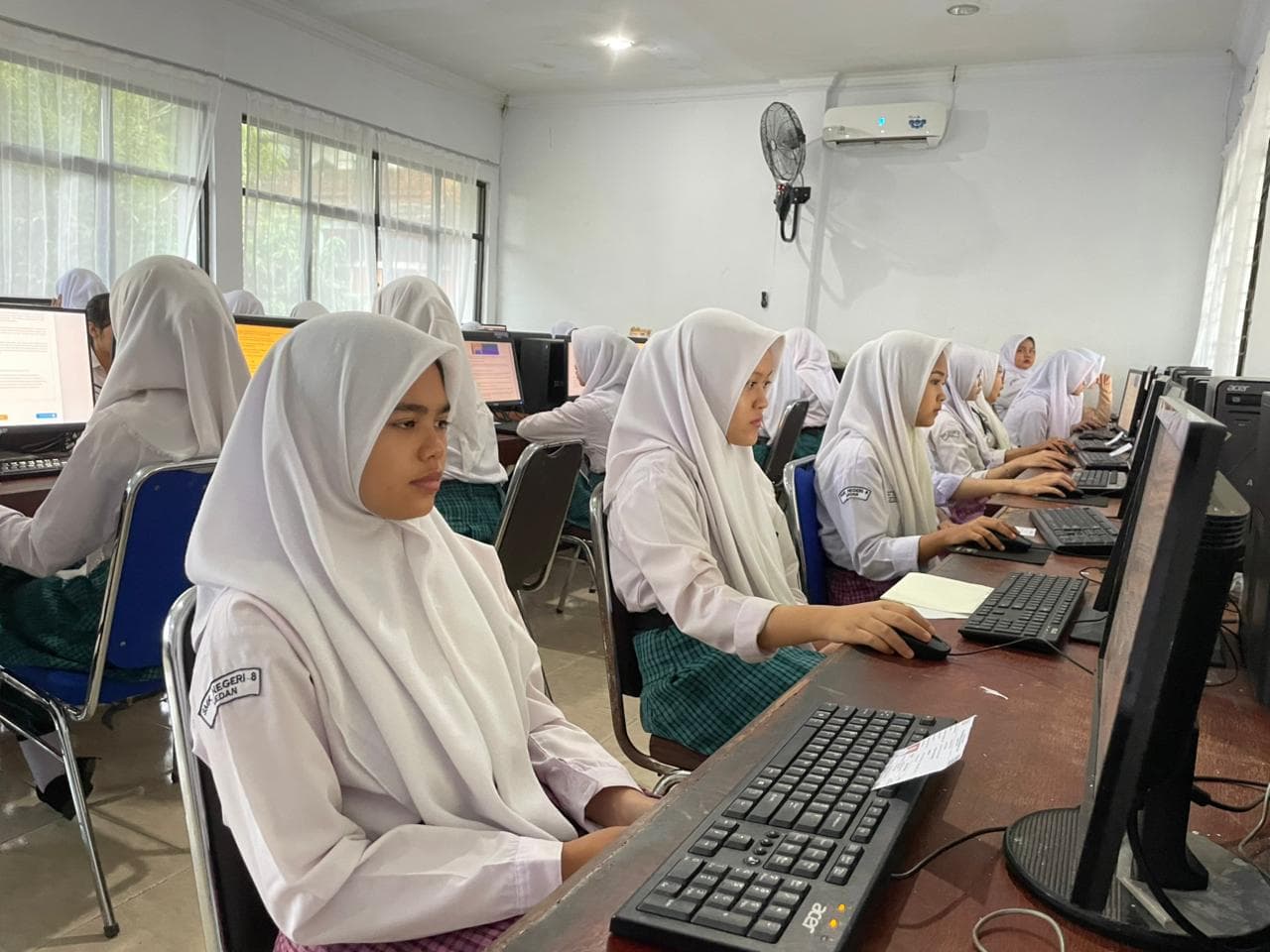 ‎605 Siswa SMKN 8 Medan Ikuti TKA