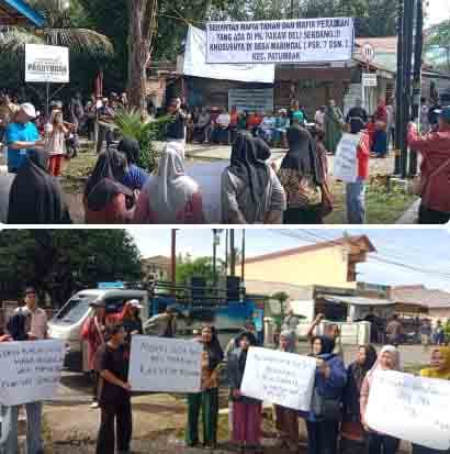 Ratusan Warga Tolak Eksekusi Lahan yang Dihuni Puluhan Tahun di Desa Marindal I