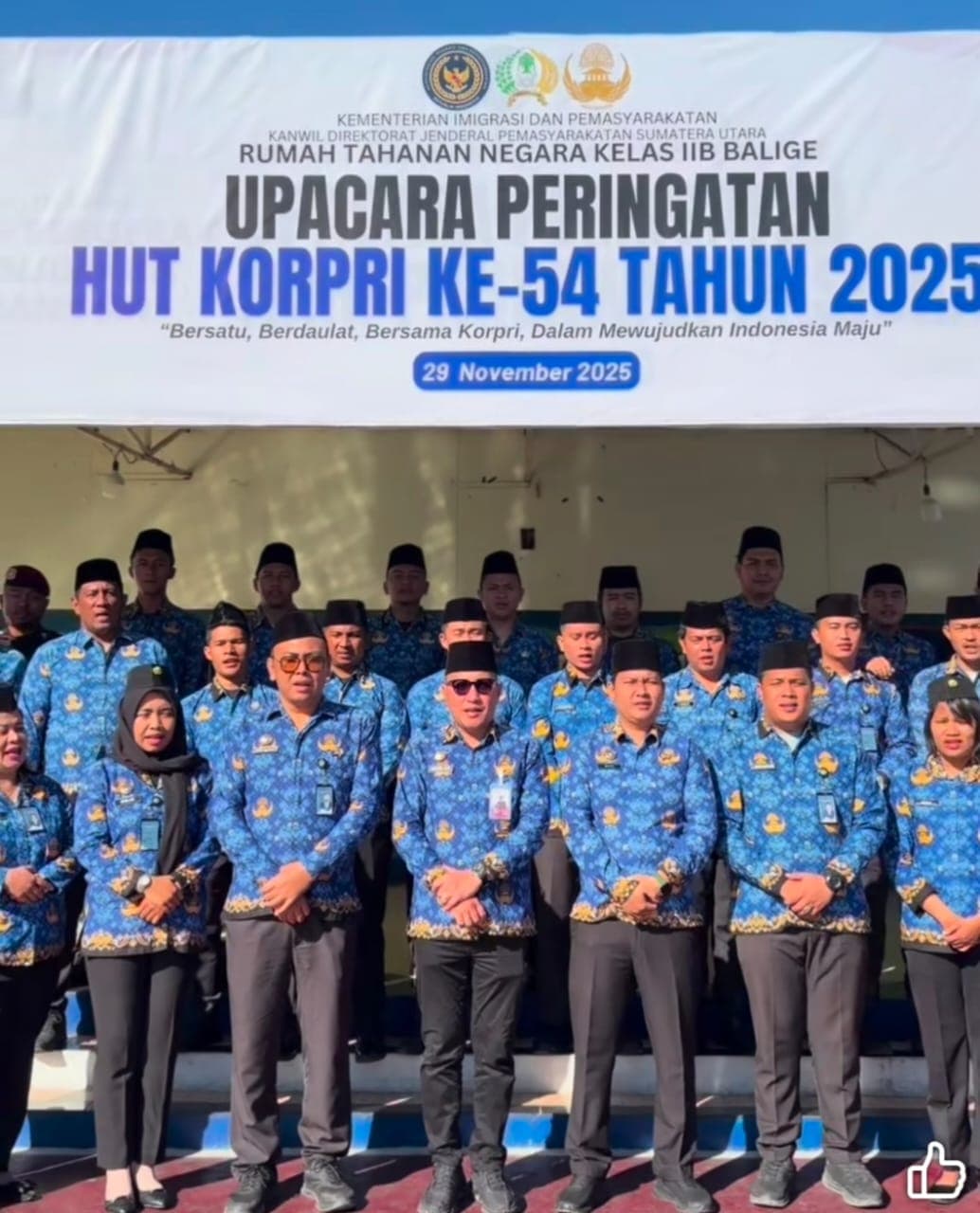 HUT KORPRI ke-54, Rutan Balige Mantapkan Integritas dan Profesionalisme ASN