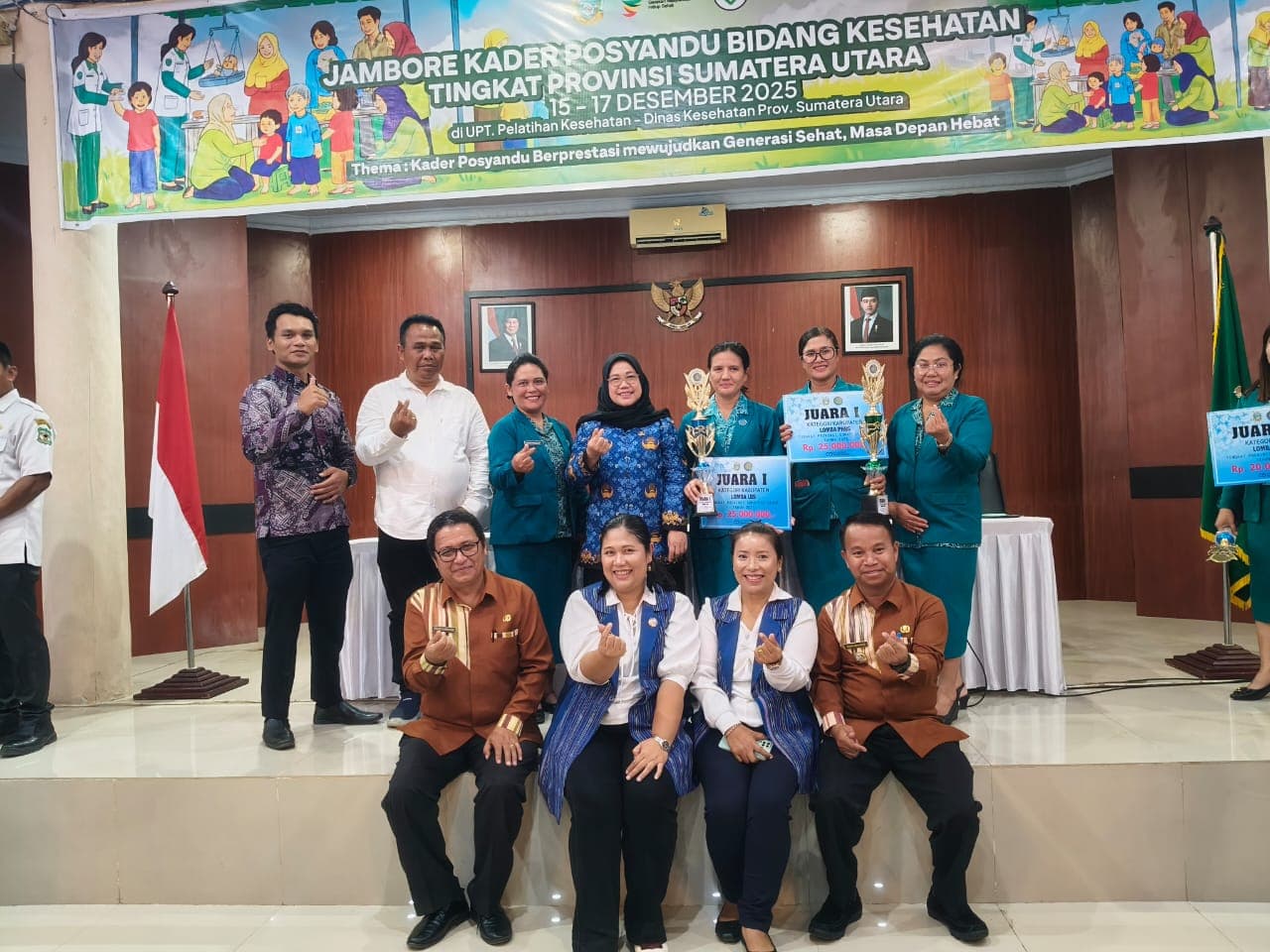 TP. PKK ‎Tapanuli Utara Raih Dua Juara Pertama pada Jambore Kader Posyandu Provinsi Sumatera Utara 2025