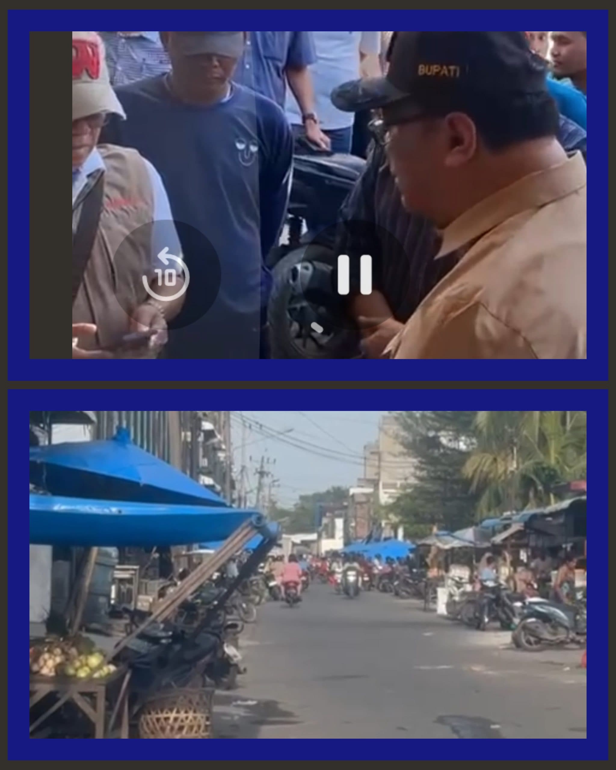 Pasar Bakaran Batu Dipungli, Bupati Tangkap Tangan Pelaku Pungli Dan Ultimatum