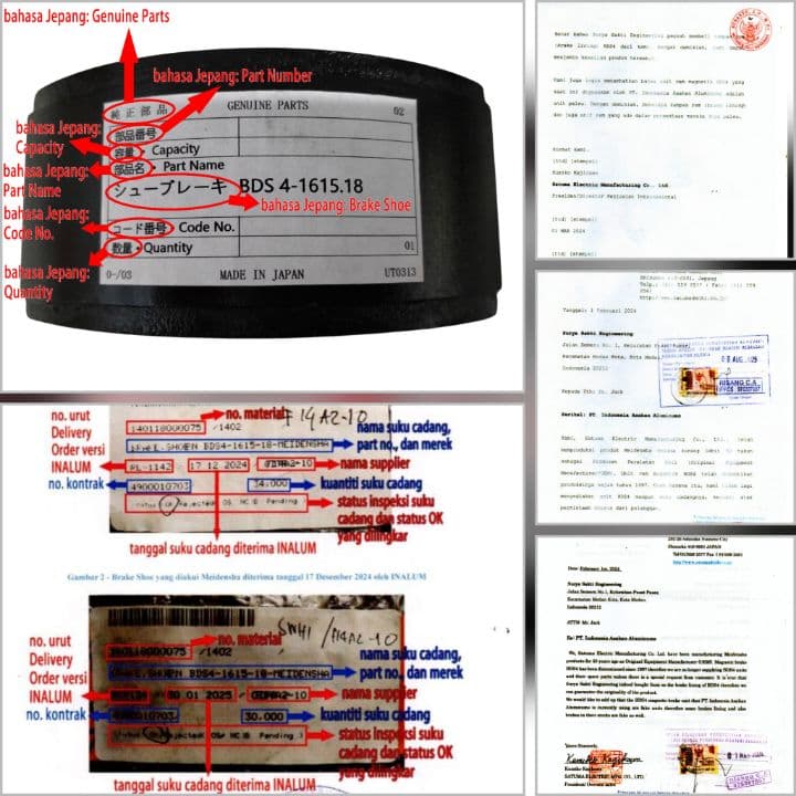 PT. Inalum Diduga Terlibat Pengadaan Suku Cadang Palsu dan Pencurian Sparepart