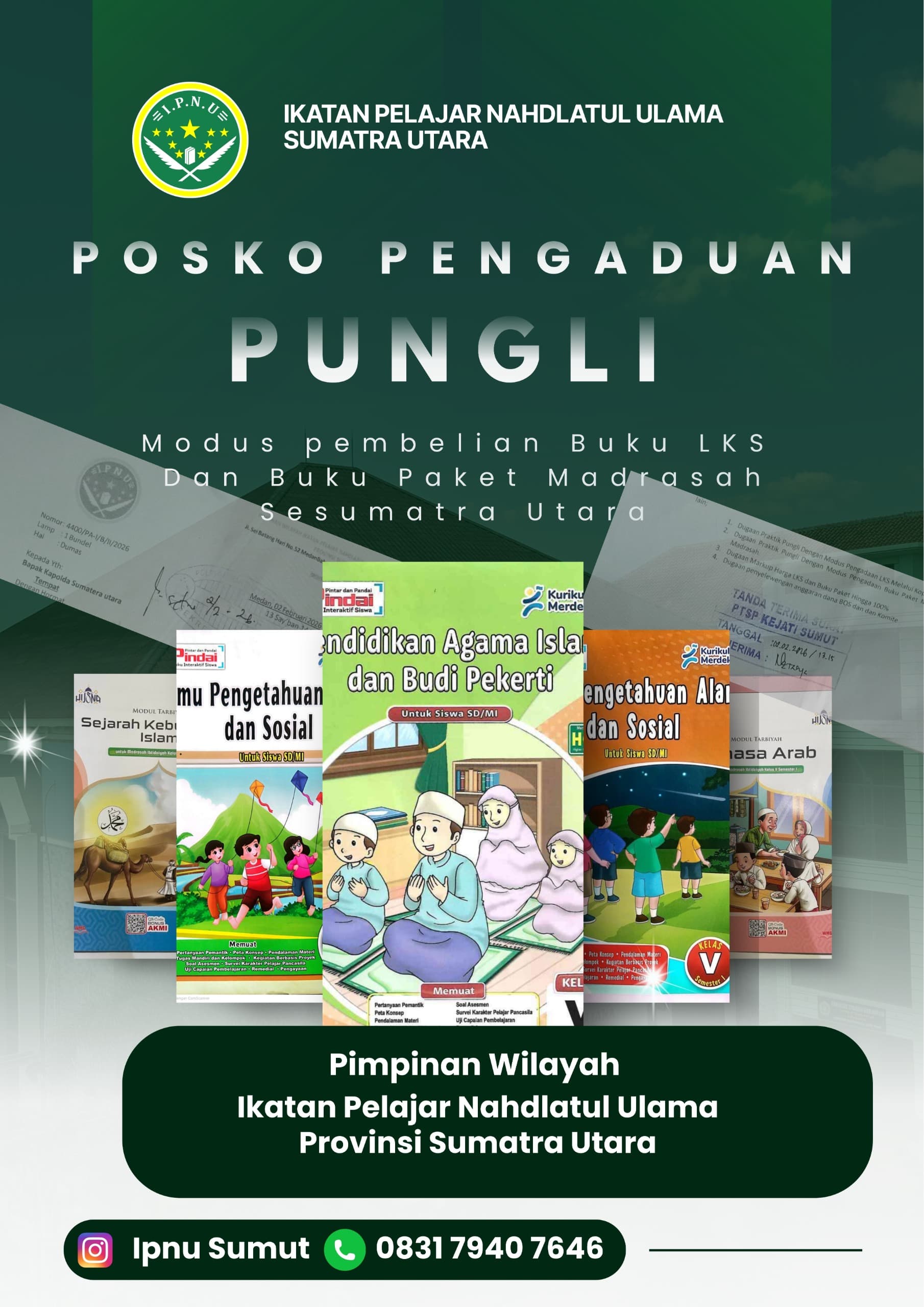 Serius Perangi Pungli LKS Madrasah, IPNU Sumut Buka Posko Pengaduan dan Sampaikan Dumas Resmi ke APH