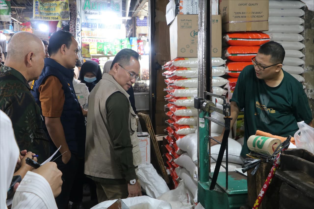 Satgas Pangan Polda Sumut Bersama Bapanas RI Sidak Pusat Pasar Medan, Pastikan Stok dan Harga Bapokting Aman