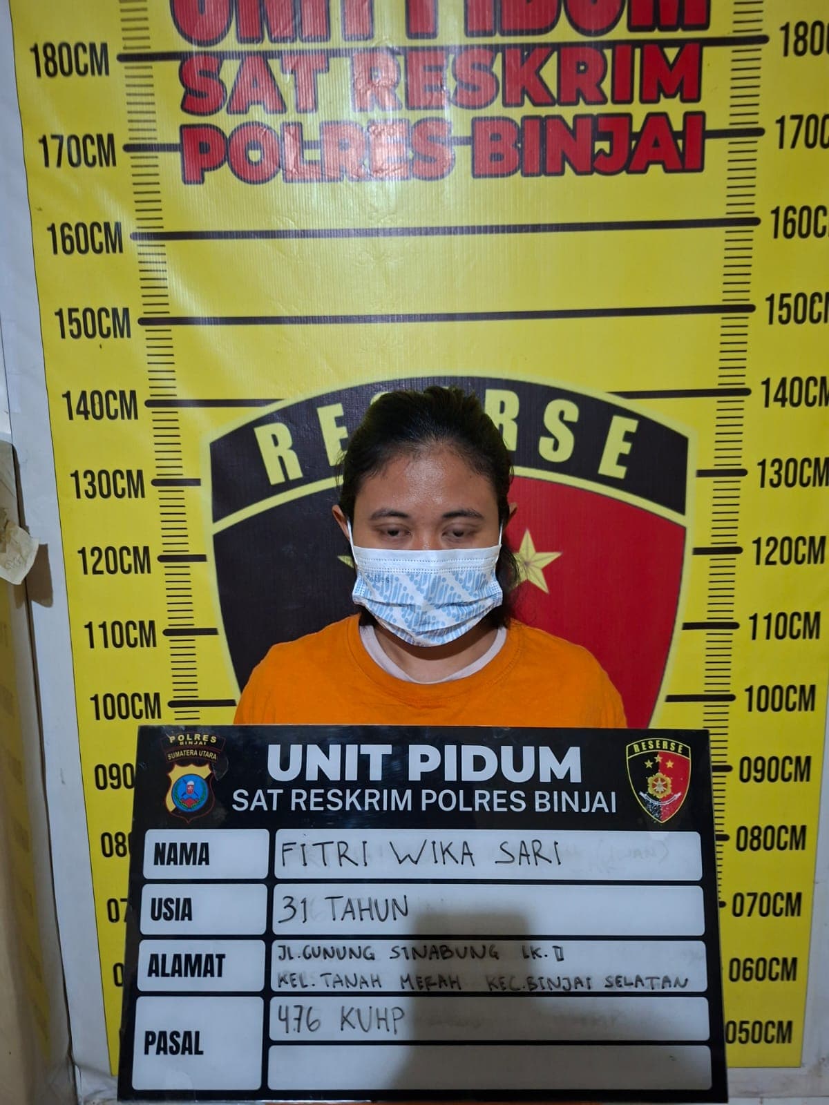 Pencuri Emas 56,5 Gram di Binjai Ditangkap, Kerugian Korban Capai Rp112 Juta