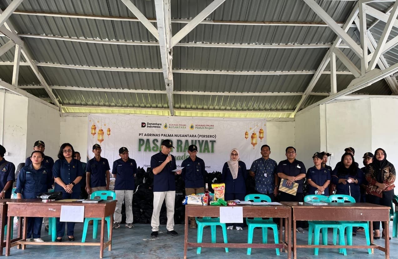 BRI BO Sibuhuan Dukung Pasar Rakyat PT Agrinas Palma Nusantara