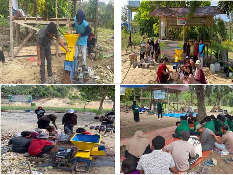 Tim Mahasiswa Berdampak UMN Al Washliyah Beri Pelatihan dan Pendampingan Pembuatan Pupuk Kompos kepada Koptan Desa Lubuk Sidup
