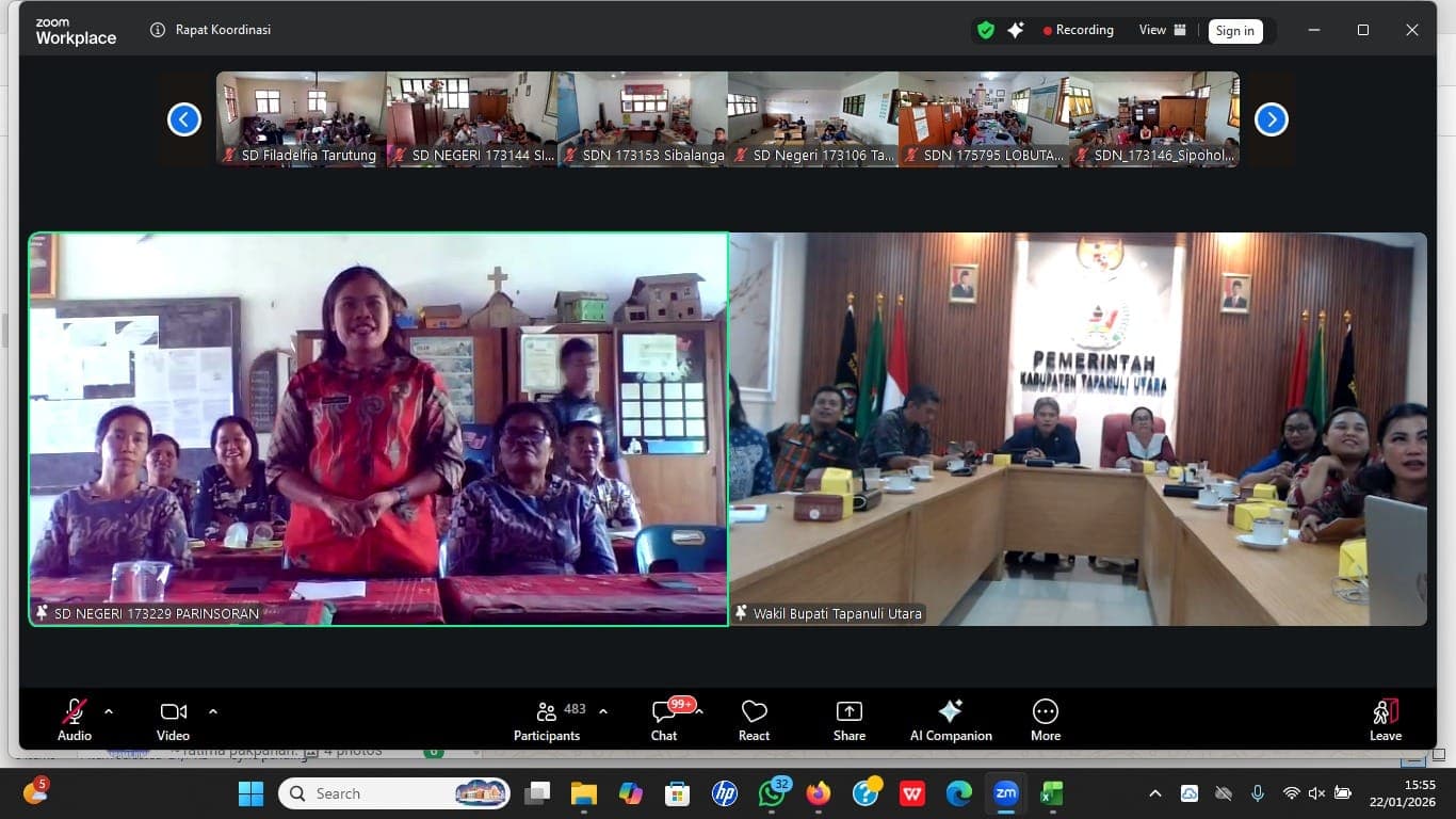 Pemkab Tapanuli Utara Gelar Rakor Pendidikan 2026, Wakil Bupati Tekankan Optimalisasi BOS dan Implementasi TABIR