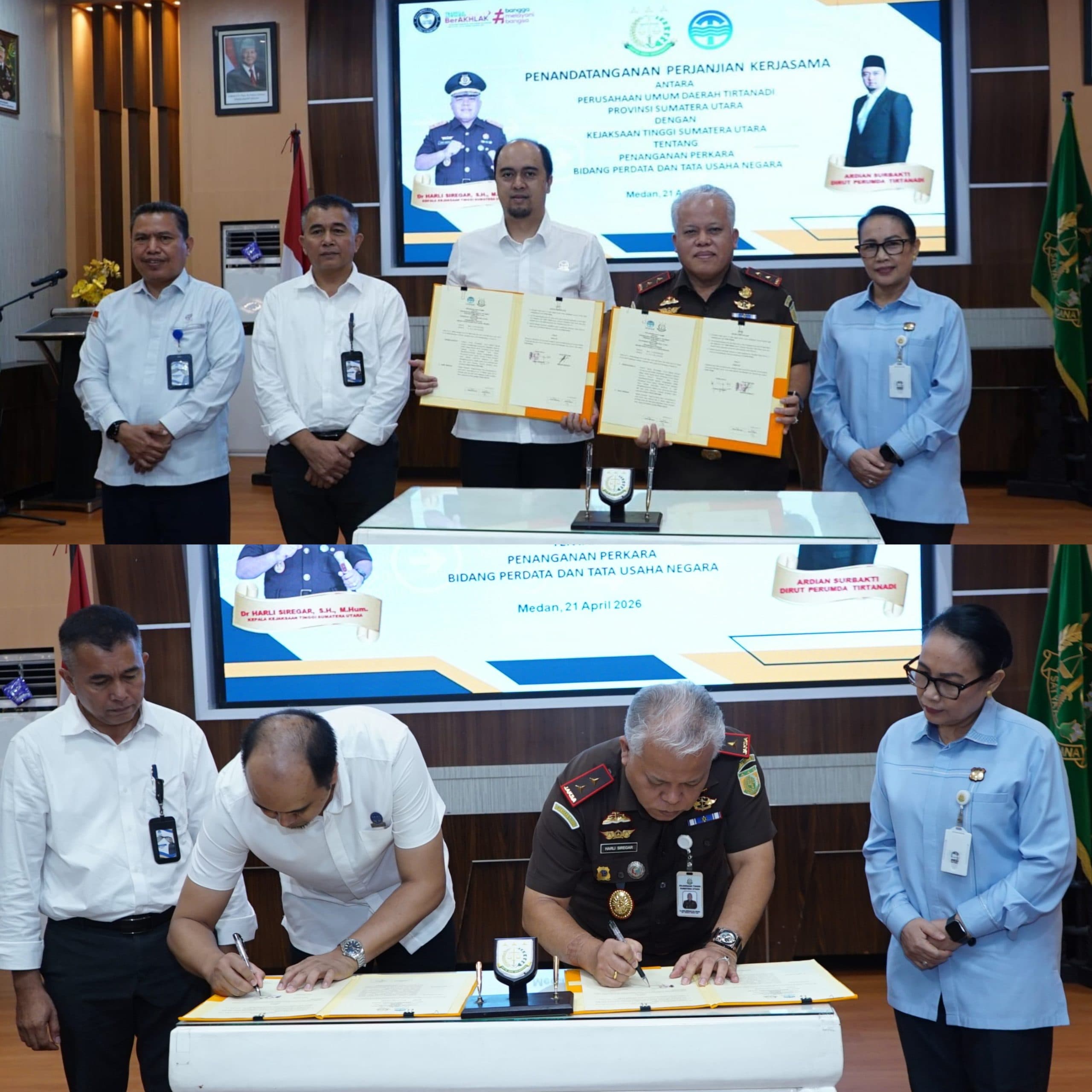 Perumda Tirtanadi Jalin Kerjasama Dengan Jaksa Pengacara Negara Kejati Sumut