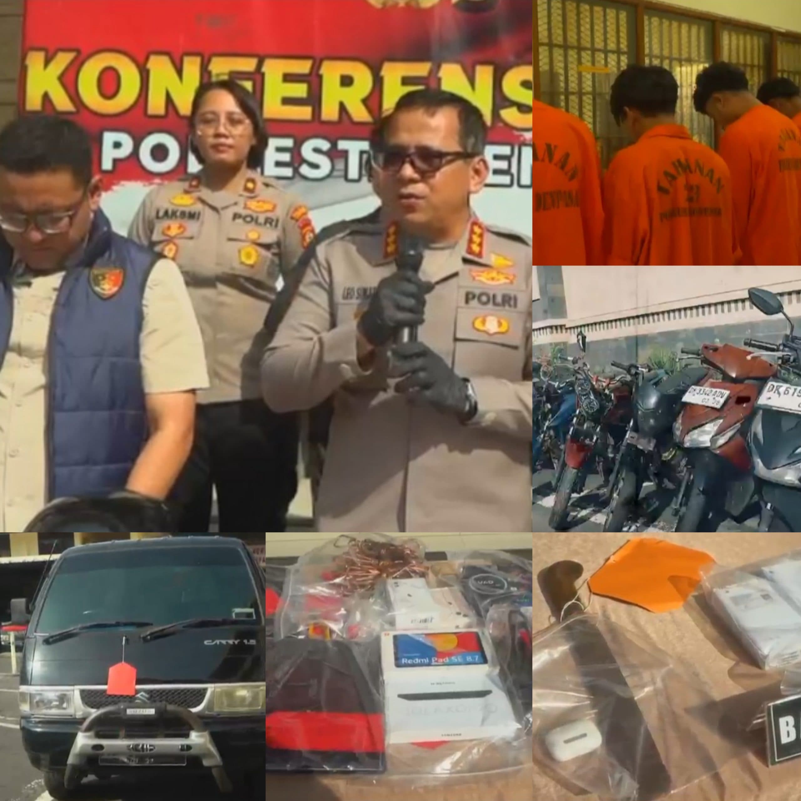 Selama Bulan April Polresta Denpasar Berhasil Ungkap 42 Kasus Kejahatan 4 C Dengan 37 Tersangka