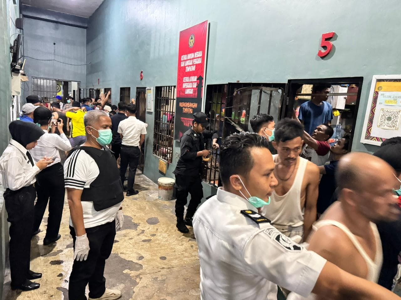 Polsek Labuhan Ruku Gelar Razia Bersama di Lapas Kelas II A Labuhan Ruku