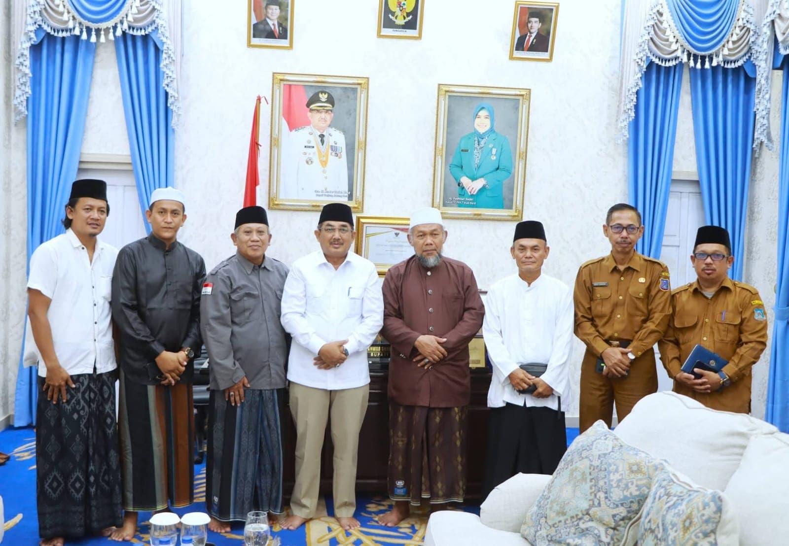 Bupati Anwar Sadat Sambut Silaturahmi Pengurus JATMAN NU Provinsi Jambi