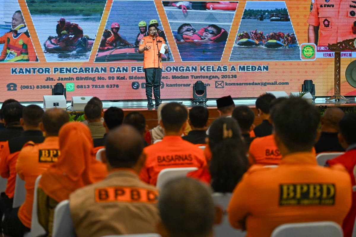 Kepala Desa Bersertifikat Basarnas Bakal Dapat Insentif, Gubsu Perkuat Kesiapsiagaan Bencana di Sumut